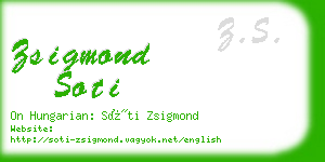 zsigmond soti business card